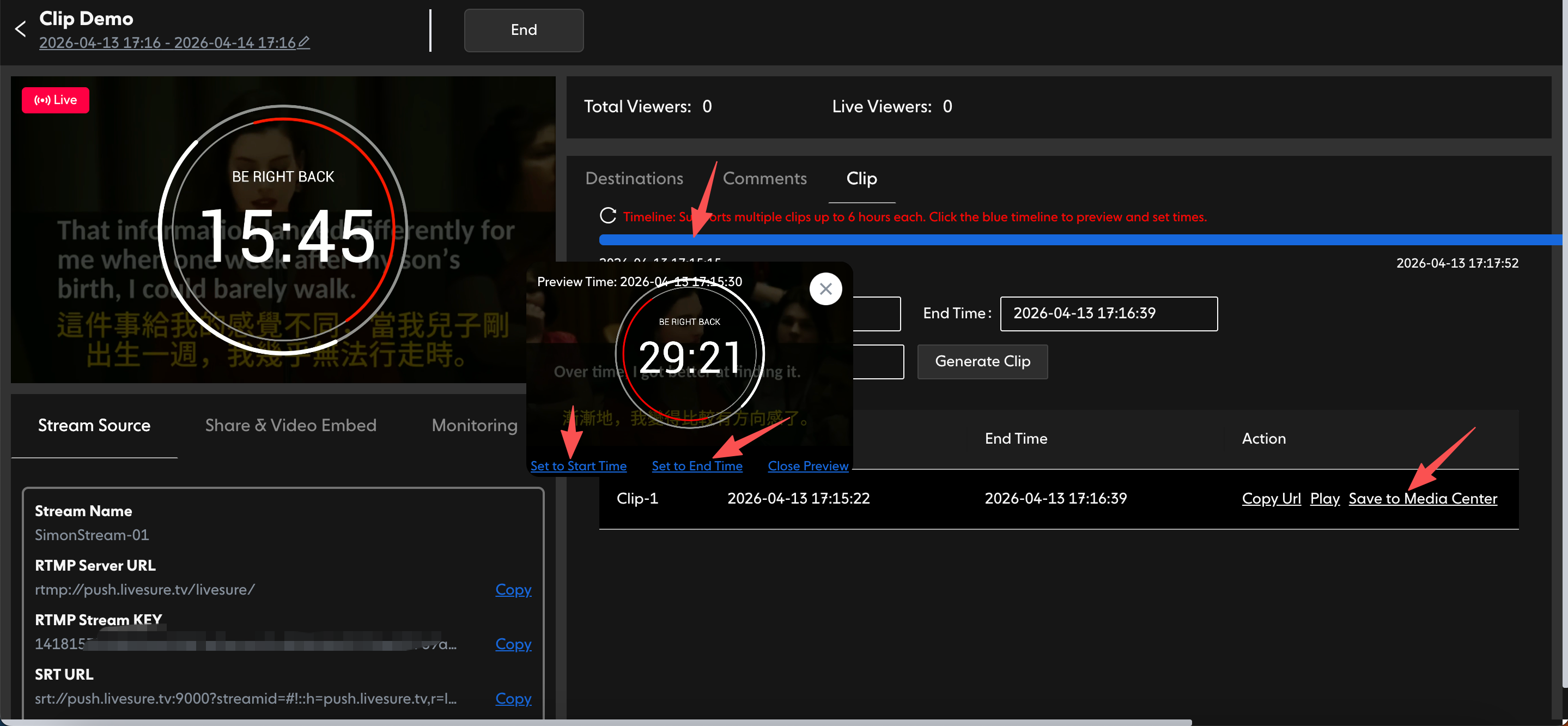 Clip Timeline